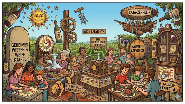 Weinprobe mit Abendessen